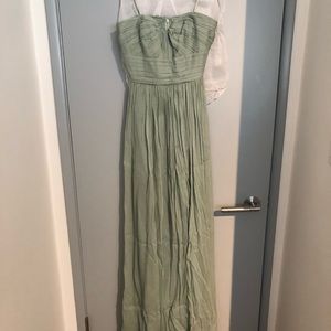 Marbella Long Dress In Silk Chiffon